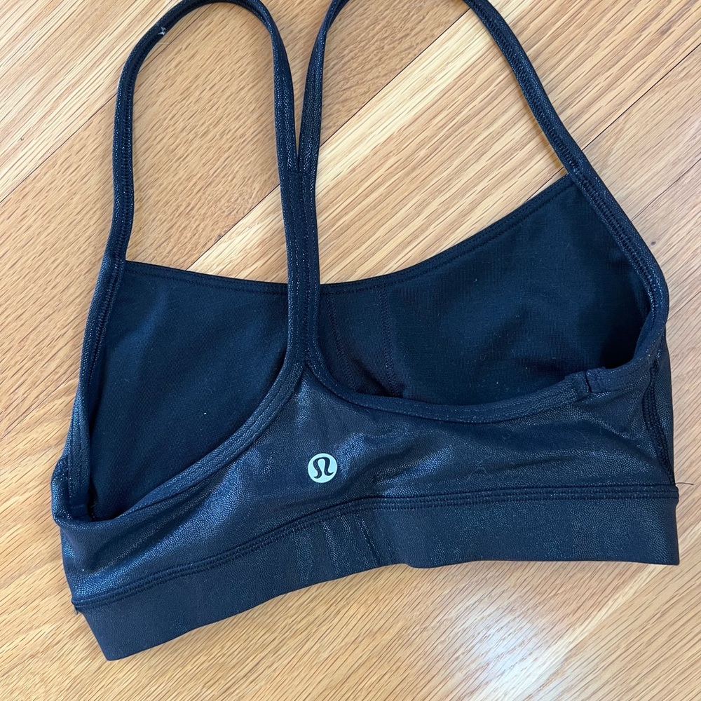 lululemon athletica shimmer Black Sports Bra